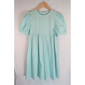 English Factory mint green Puff Sleeve Babydoll Mini Dress Womens XS Pastel